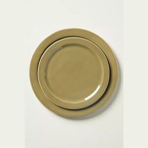 NEW Set of 4, Reeves Portuguese Stoneware Side Plates, Olive - by Anthropologie